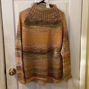 Lou & Grey sunrise funnel neck sweater large